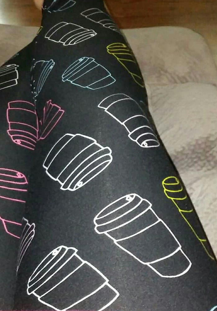 Leggings Coffee Cup Latte Agnes and Dora L S/M - Picture 4 of 4